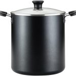 T-fal Specialty Nonstick Stockpot With Lid 12 Quart, Oven Broiler Safe 350F, Stay-Cool Handles, Kitchen, Cookware, Pots and Pans, Stock Pot, Soup Pot, Cooking Pot, Dishwasher Safe, Black